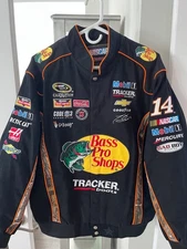 NASCAR JH DESIGN BASS PRO SHOPS TONY STEWART #14 RACING JACKET - MEN'S MEDIUM