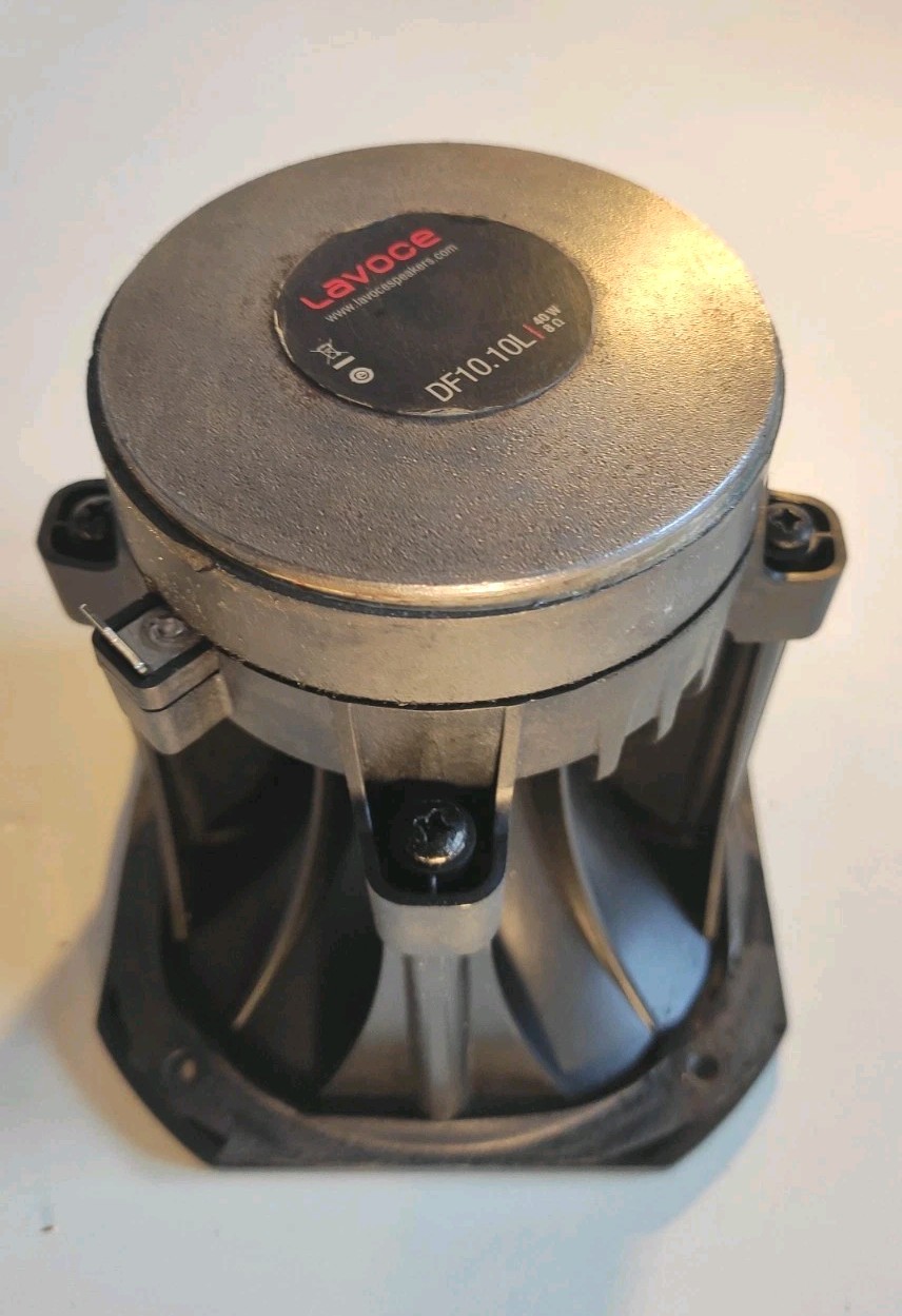 1" Compression Driver + Horn PA Tweeter -  Tested - HH TSM12A  LaVoce DF10 70x70