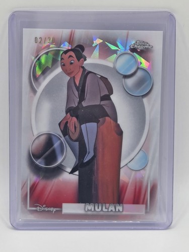 2026 Topps Chrome Disney Sapphire - Mulan White Sapphire 2/30