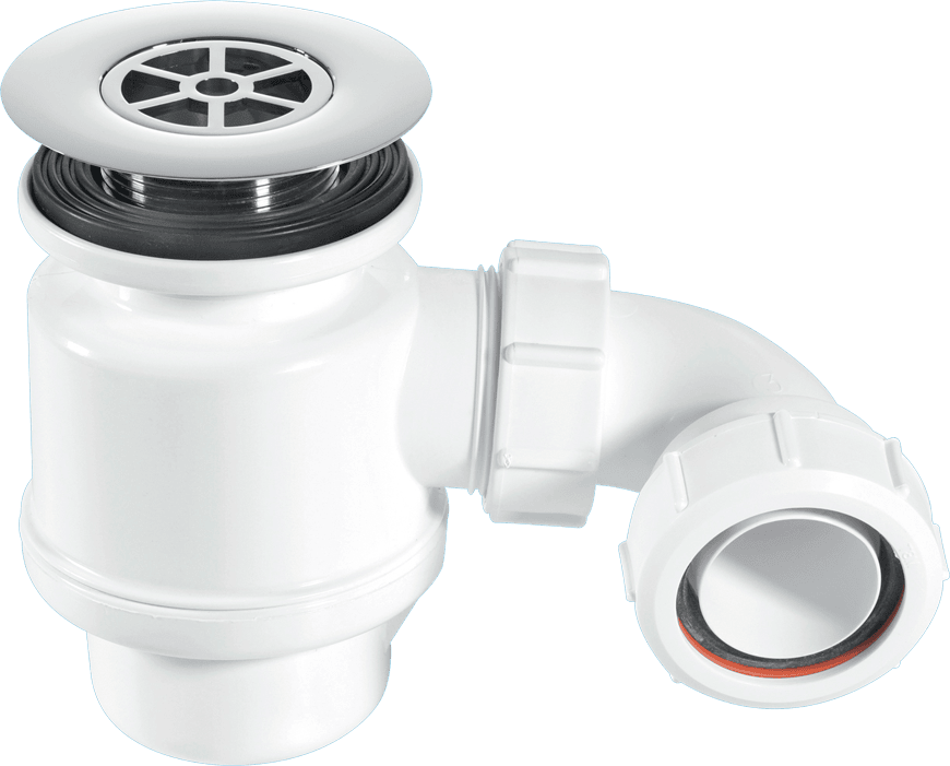 McAlpine STW8-R 50mm Water Seal Resealing Shower Trap with Multifit Outlet