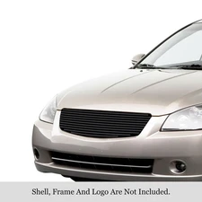 For Nissan Altima 05-06 APG 1-Pc Black 8x6 mm Horizontal Billet Main Grille