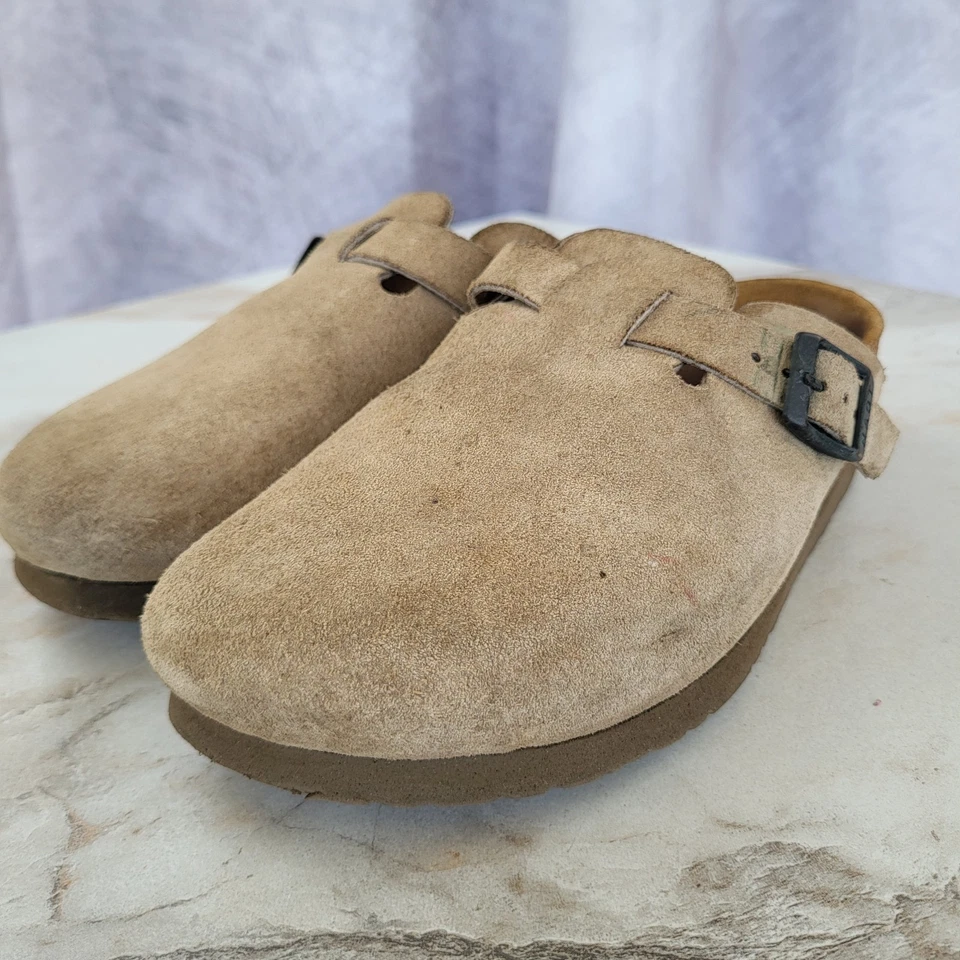 Zueco Naot de gamuza con cinturón para mujer talla 35 tostado Foto 4 de 4