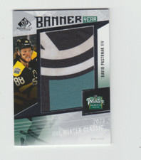 David Pastrnak  2023-24 SP Game Used #BYWC-DP  Banner Year 2023 Winter Classic