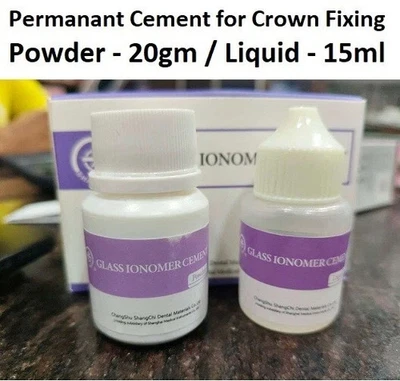 SHANGHCHI Dental Glass Ionomer Cement for Fixing of Crown & Bridges PL Set ( Without Box )