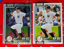 2026 Topps Series 1 Ben Rice Sand Glitter Parallel Card #133 With Base Yankees 
