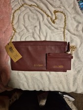 Steve Madden Brown Crossbody clutch purse w/ Gold Chain Strap