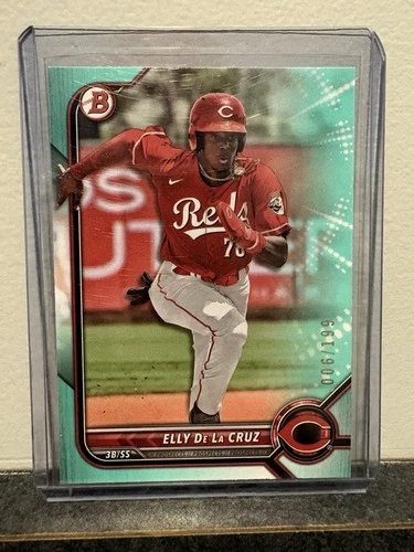2022 Bowman Draft Aqua /199 Elly De La Cruz #BD-80