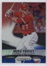 2015 Panini Prizm Red White & Blue Mojo Prizm Mike Trout #120 7xr