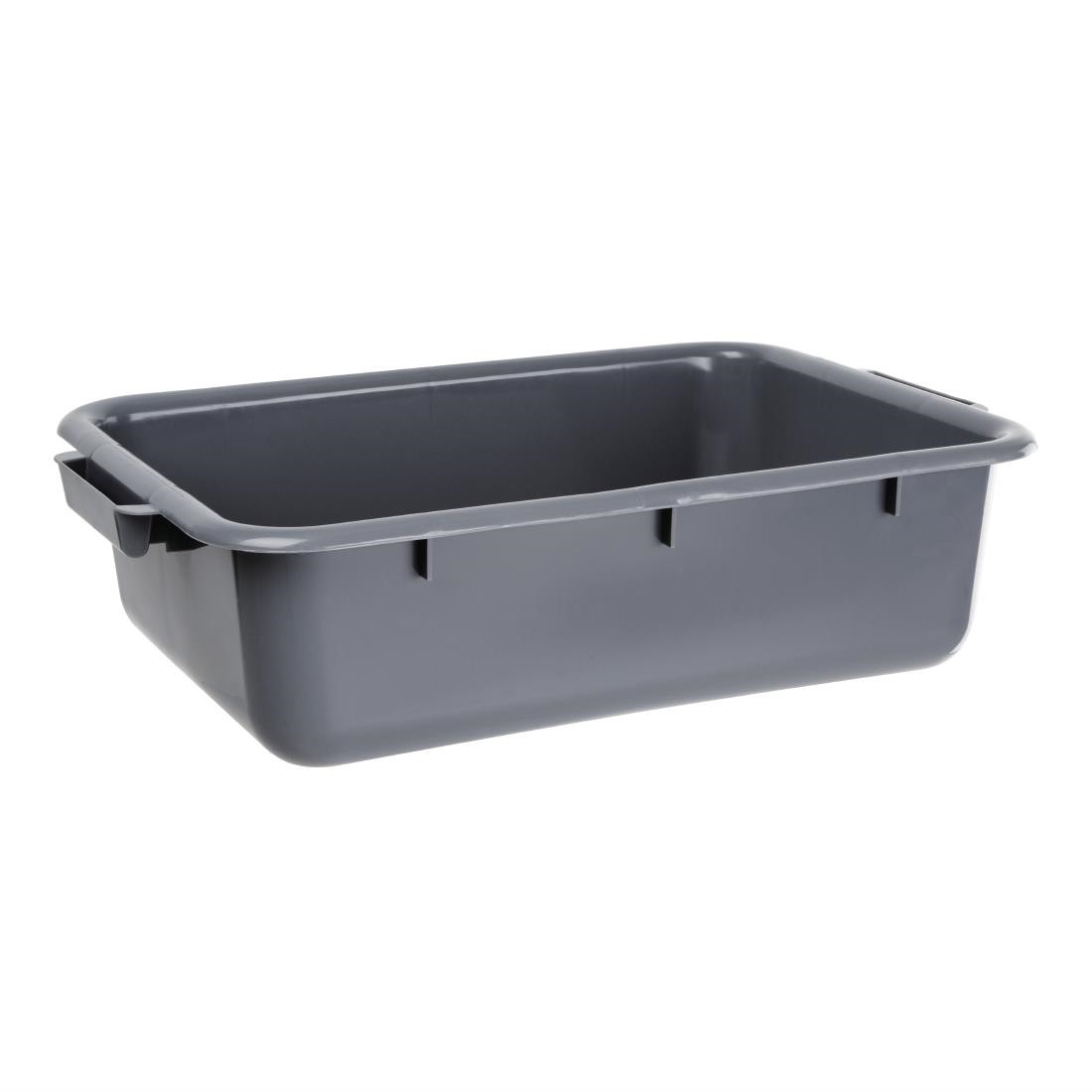 Vogue J849 Commercial Grade Plastic Grey Tote Storage Box - Image 2