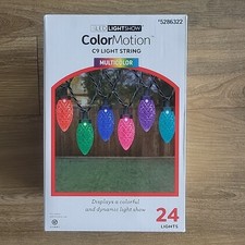 Gemmy Lightshow 24 Light 23 ft C9 Color Motion Multicolor LED Lights
