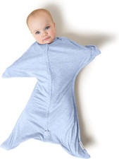 SleepingBaby Zipadee-Zip Transition Swaddle - Cozy Baby Swaddling Blanket with Z