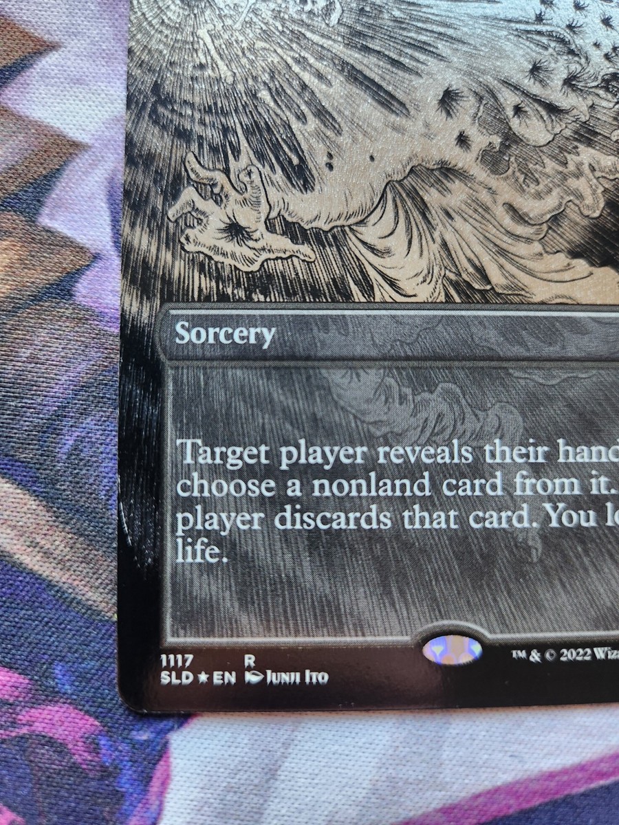 MTG Secret Lair - Junji Ito - Thoughtseize - English - Etched FOIL
