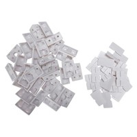 30Pcs Regal Schrank 90 Grad Kunststoff Eckverstrebungen Befestigungswinkel 2795
