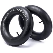 TICONN 13x4.00-6, 4.10/3.50-6 Tire Inner Tube, 2 Pack Inner Tire Tube for Wheelb