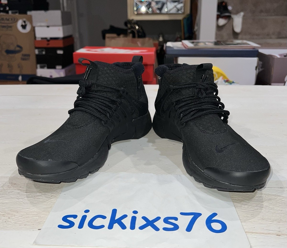 Nike Air Presto Mid Utility 'Triple Black' Men's Size 8 & 11
