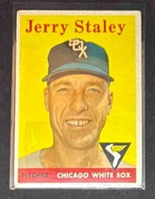 1958 Topps Baseball Jerry Staley #412 Chicago White Sox