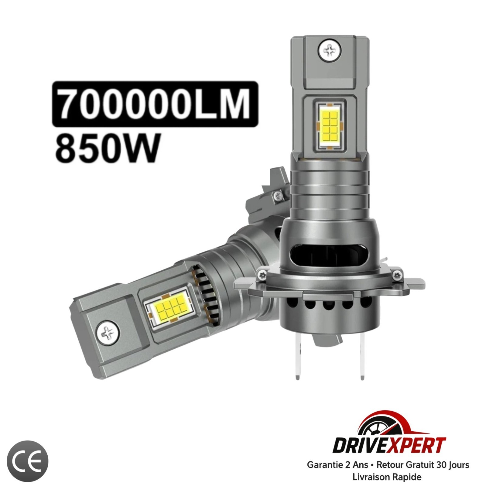 Ampoules LED H7 Canbus 12V 6000K Blanc Froid Pour Phares de Voiture