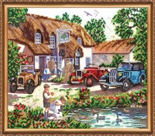 Bead Embroidery Kit "Weekend" Stitching Handmade Beadwork