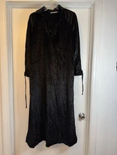 Halston IV Dorian Black Crushed Velvet Maxi Dress Saks Fifth Avenue