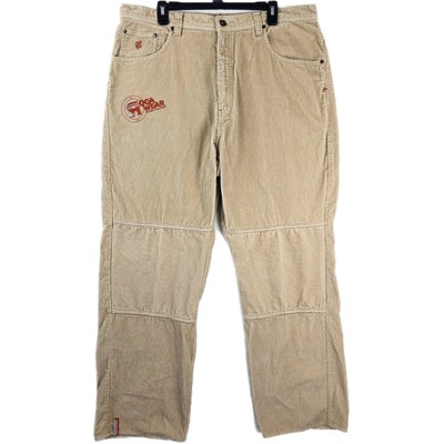 Vintage Rocawear Corduroy Pants Beige Fits 38x32 Baggy Skater Grunge Y2K 40x34