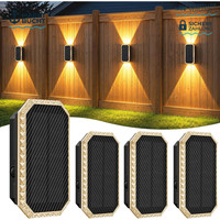 Solar Wandleuchten FüR AußEn Up & Down Licht 4 StüCk Garten Terrasse Beleuchtung