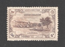 Turkey 50Pi Bistre Brown 1920 Mint Stamp. SG 969. Mi 683
