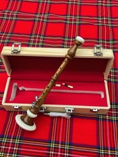 Musical Rosewood Brown Bomb Chanter  2 Reeds With Hard Case