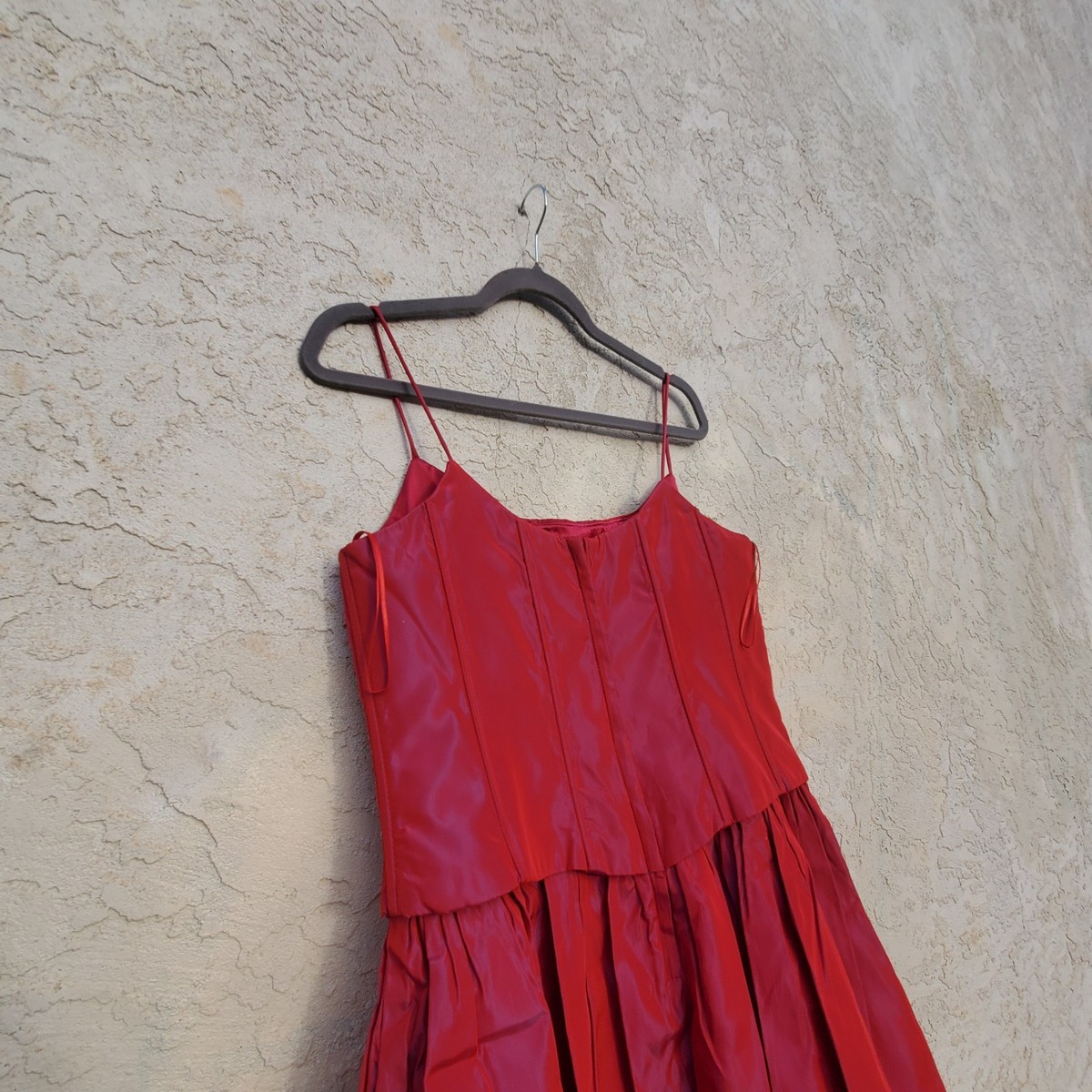 Vintage Red Jessica McClintock Gunne Sax Corset Dress | eBay