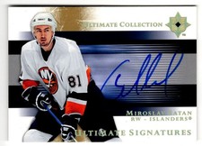 2005-06 Upper Deck Ultimate Collection Signatures Miroslav Satan Auto New York