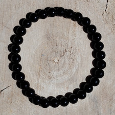 Obsidian Perlen Armband | Heilstein Edelstein Chakra Schmuck Naturstein Kristall