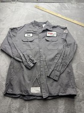Bulwark FR Shirt Mens XL Gray Button-Up Safety Workwear NFPA 2112 CAT 2