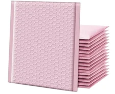 6x9 Baby Pink Bubble Poly Mailers 25 Pack Self Seal Padded Shipping Bags