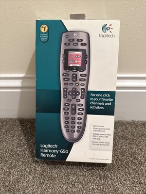 Logitech Harmony 650 Universal Color Screen Remote - Silver Open Box