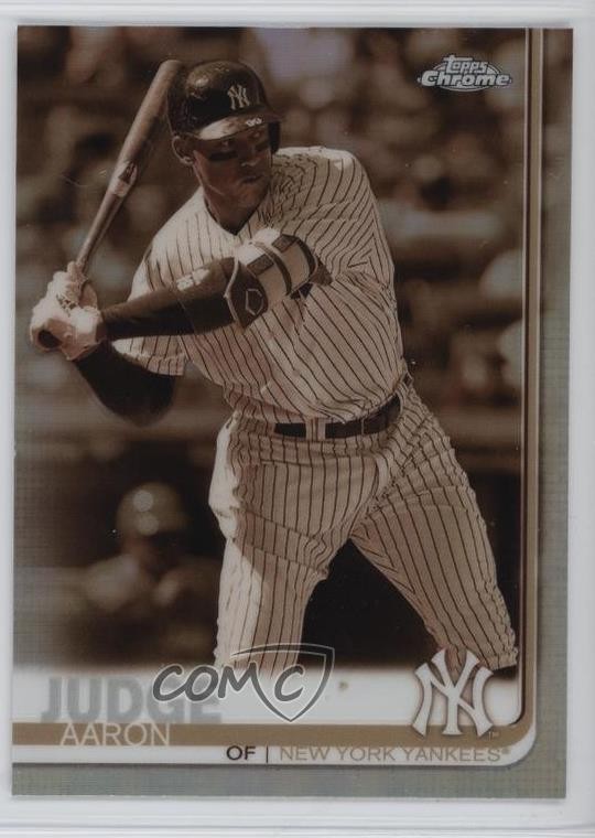 2019 Topps Chrome Sepia Refractor Aaron Judge #100