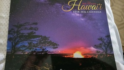 2026 HAWAII Calendar Big Island lava Mauna Kea sunset turtle FAST $1 ship