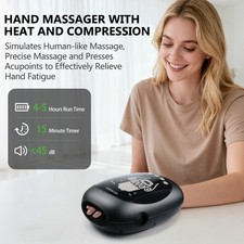 Cordless Hand Massager with Heat Air Compression for Helps with Sore Tired Hands