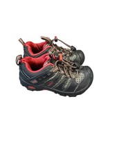 KEEN Toddler Hiking Trail Shoes Size 9 Black Red Waterproof Outdoor Sneakers