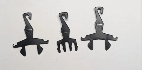 Vintage Barbie Doll - PAK PlasticHangers - Black  - Set of Three