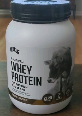 Levels Grass Fed Whey Protein Powder - Double Chocolate - 1.48LB