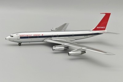 1/200 NORTHWEST ORIENT AIRLINES 707-351C N373US POLISHED AND STAND B-707-NW-373P