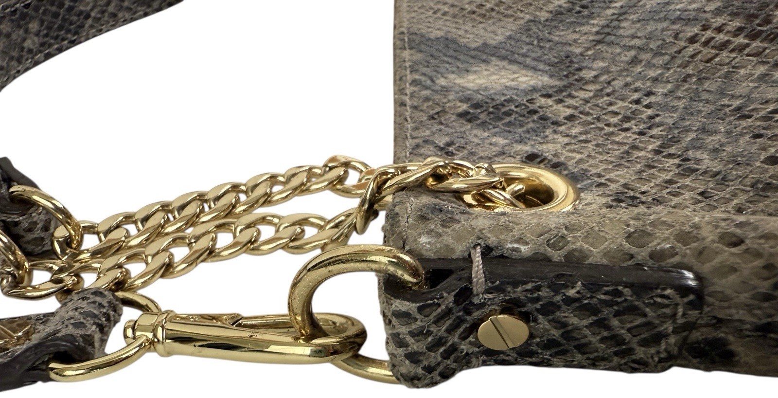 MICHAEL KORS Python/Leather JET SET Hobo Shoulder… - image 11