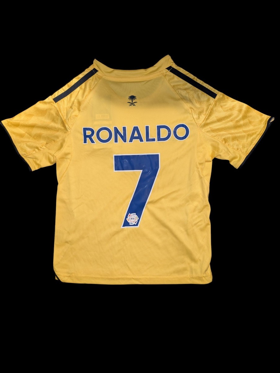 CR7 Cristiano Ronaldo Al Nassr Home Jersey Kids Set | eBay