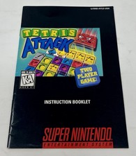 Tetris Attack Nintendo SNES, 1996 Manual Only Authentic No Game Or Box Super