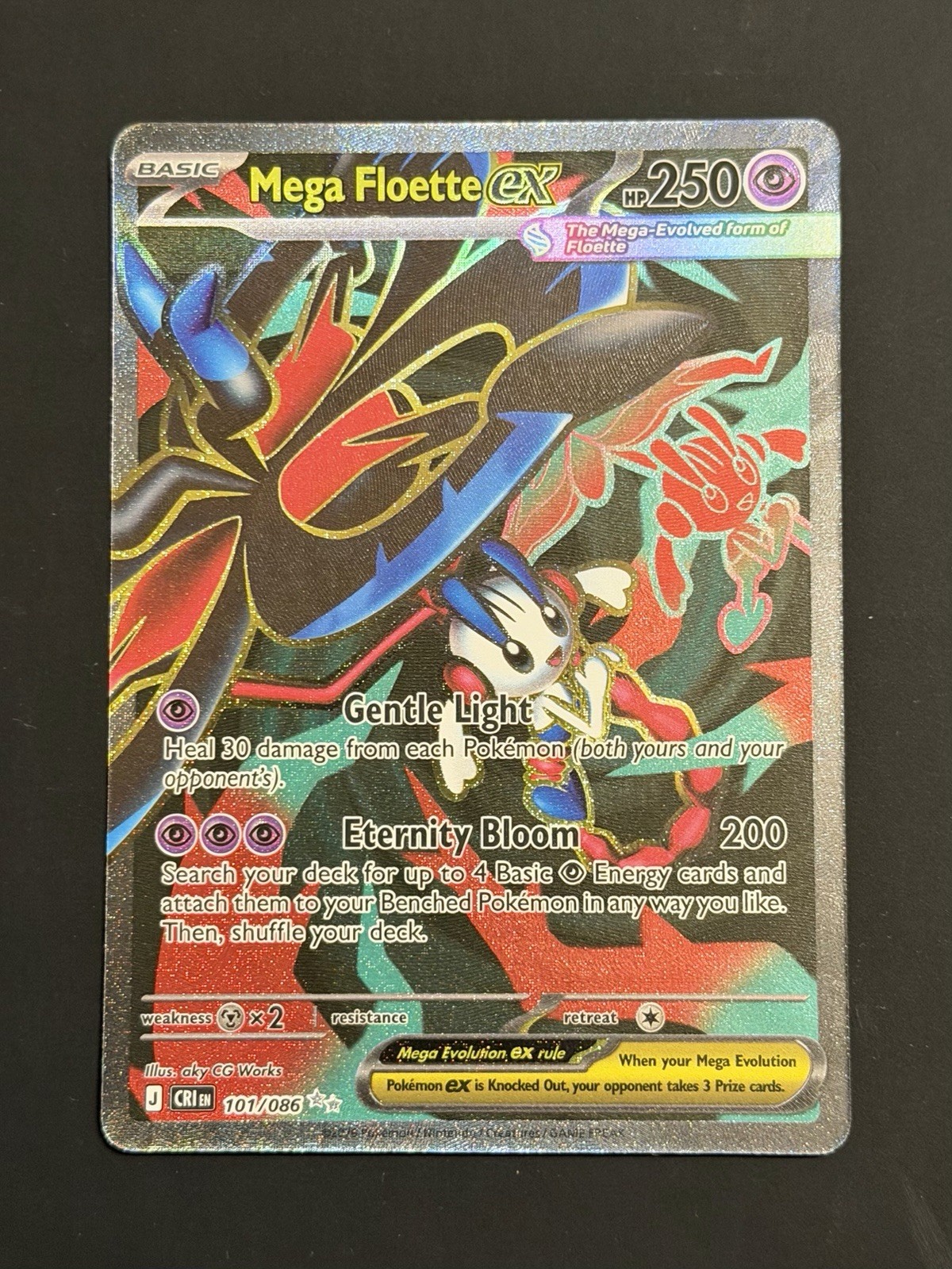 Mega Floette ex 101/086 Pokémon Chaos Rising Full Art Ultra Rare