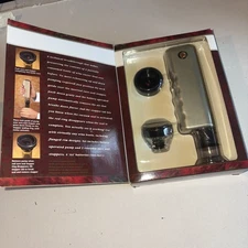 L'OBJET & Le Vin Wine Bottle Vacuum Sealer With 2 Sure-Seal Stoppers 