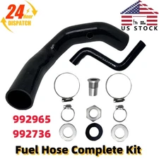 For 1970-75 Jeep CJ5 CJ6 Fuel Fill & Vent Hose Master Kit, Vent Kit SS Clamps US
