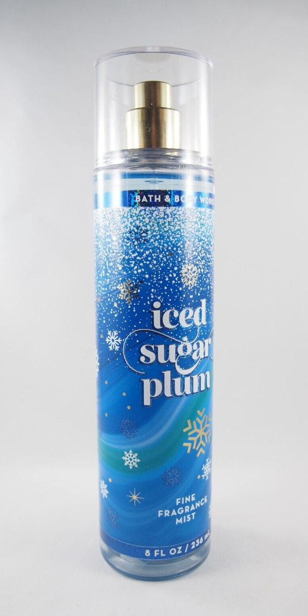 1) Bath & Body Works Blue Holiday Snowflake Iced Sugar Plum Mist