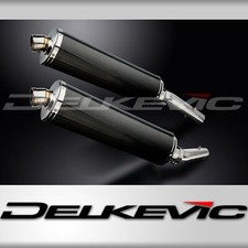 APRILIA RSV1000 R FACTORY 04-10 450mm OVAL CARBON BSAU SILENCER EXHAUST KIT