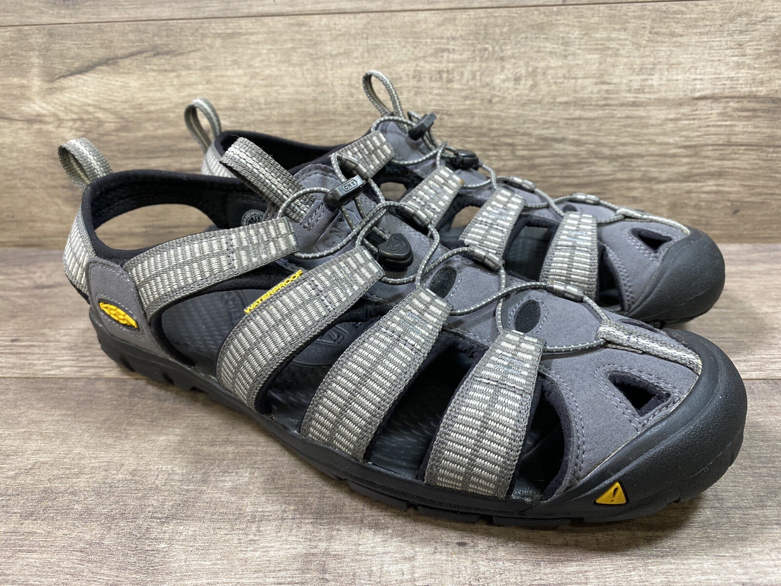 Keen Clearwater CNX sandali sportivi impermeabili escursionismo nylon grigio uomo taglia 11 5