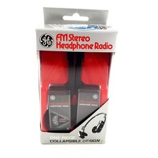 GE General Electric 7-1285 FM Stereo Collapsible FM Radio Brand New Damaged Pads